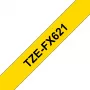 Brother TZE-FX621 Beschriftungsband Schwarz auf Gelb