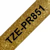 Brother TZE-PR851 Beschriftungsband Schwarz auf Gold