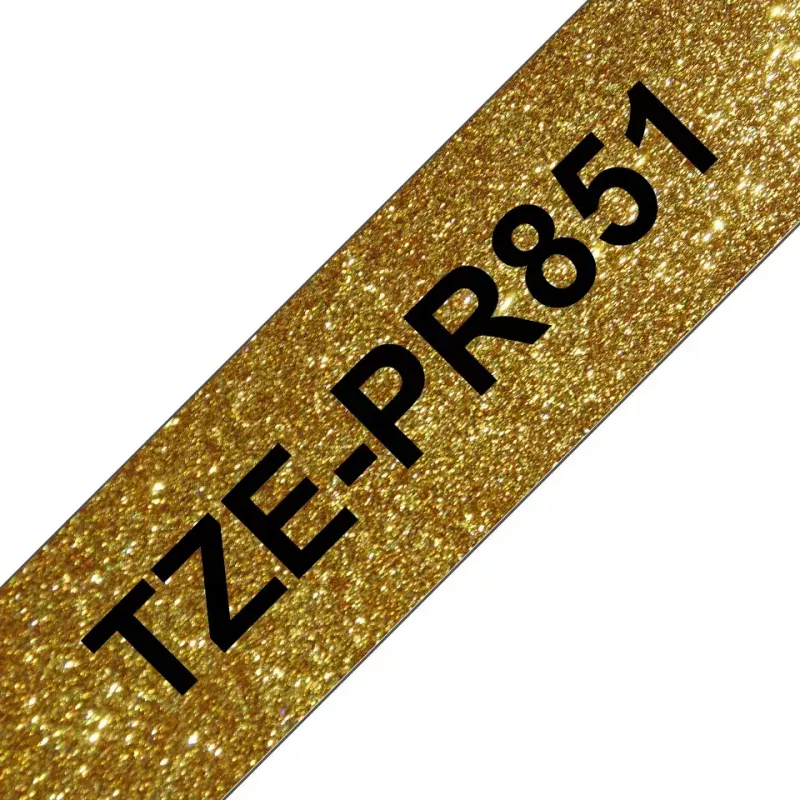 Brother TZE-PR851 Beschriftungsband Schwarz auf Gold