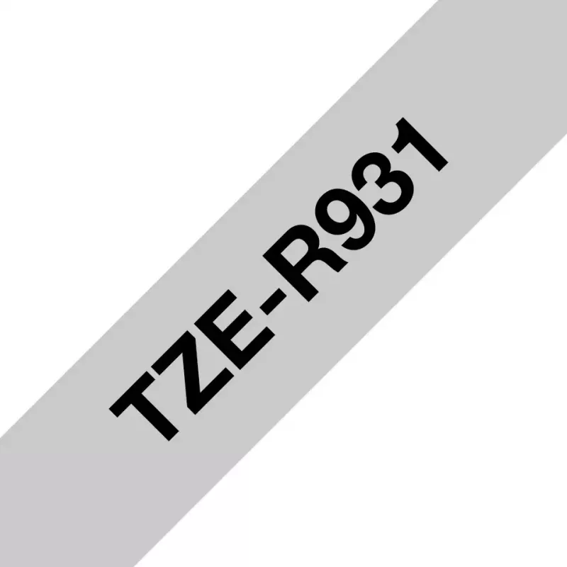 Brother TZE-R931 Beschriftungsband Schwarz auf Silber