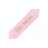 Brother TZE-RE34 Etikettierband Gold auf Pink