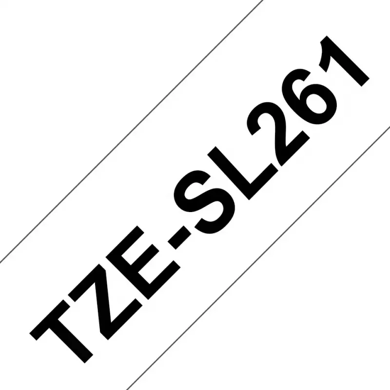 Brother TZE-SL261 Beschriftungsband Schwarz auf Weiß