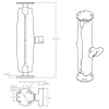 Doppelkugelhalterung mit zwei runden Platten RAM Mounts RAM-101U-D