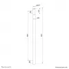 Neomounts ACL25-500BL Verlängerungsstab Deckenhalterung für Beamer - Höhe 89 cm