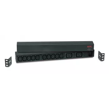 APC RACK PDU BASIC 1 U 16A 230V Stromverteilungseinheit (PDU) 12 AC-Ausgänge 0U/1U Schwarz