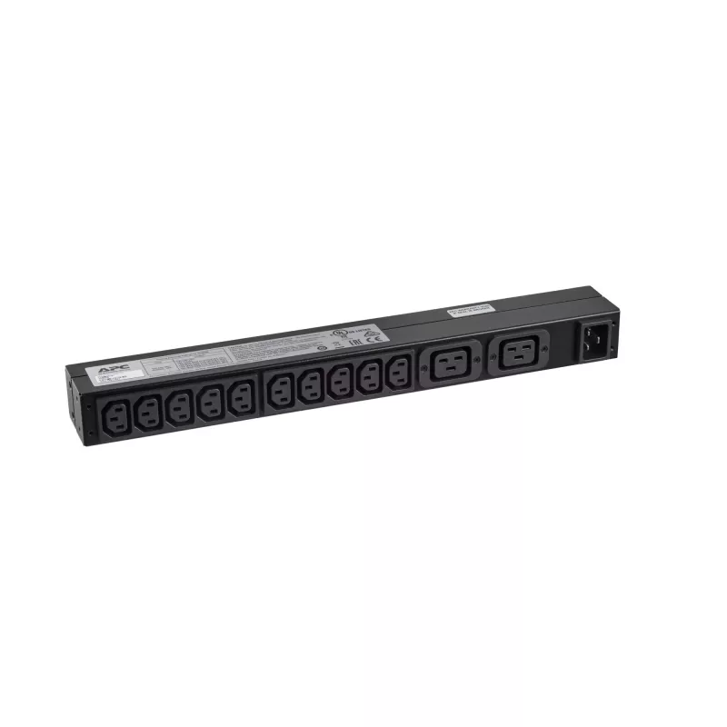 APC RACK PDU BASIC 1 U 16A 230V Stromverteilungseinheit (PDU) 12 AC-Ausgänge 0U/1U Schwarz