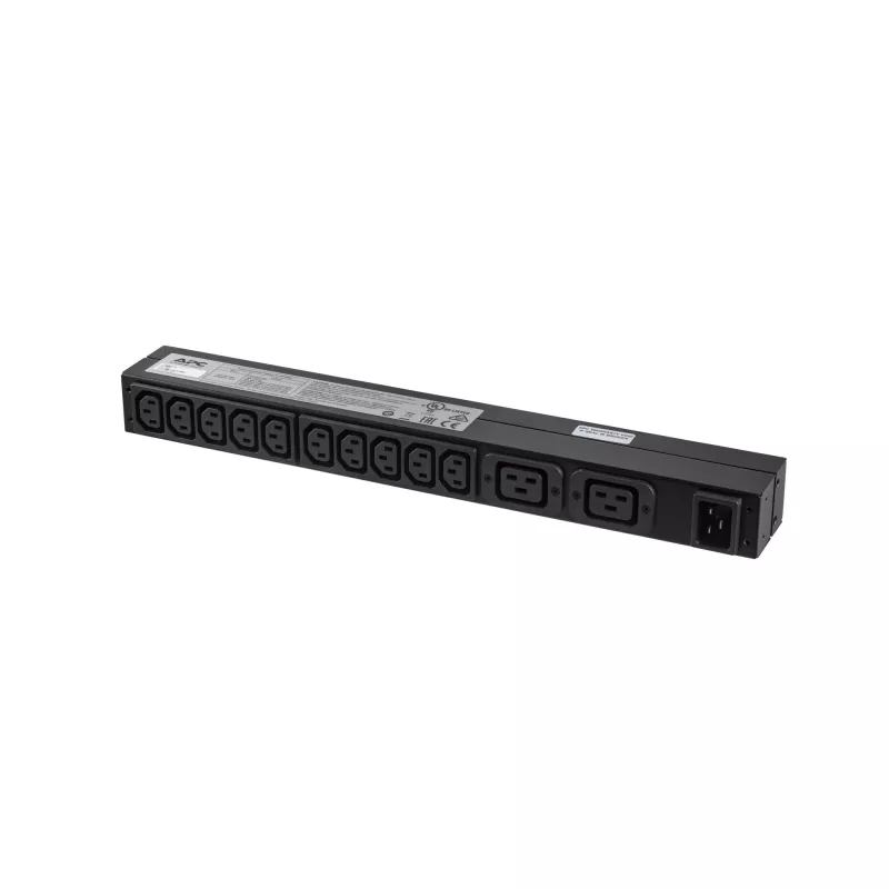 APC RACK PDU BASIC 1 U 16A 230V Stromverteilungseinheit (PDU) 12 AC-Ausgänge 0U/1U Schwarz