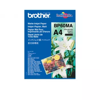 Brother BP-60MA Druckerpapier A4 (210x297 mm) Matt 25 Blatt Weiß