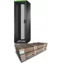 APC Easy Rack, 42U, Schwarz, mit Dach, Rollen, Füßen, 4 Halterungen und Seitenwänden, ohne Boden, 1991H x 600B x 1000T mm