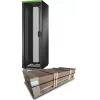 APC Easy Rack, 42U, Schwarz, mit Dach, Rollen, Füßen, 4 Halterungen und Seitenwänden, ohne Boden, 1991H x 600B x 1000T mm