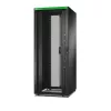 APC Easy Rack, 42U, Schwarz, mit Dach, Rollen, Füßen, 4 Halterungen und Seitenwänden, ohne Boden, 1991H x 800W x 1000D mm