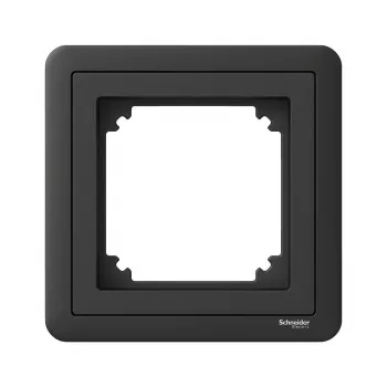 Schneider Electric Exxact 1-fach-Rahmen mit Adapter 7, Anthrazit