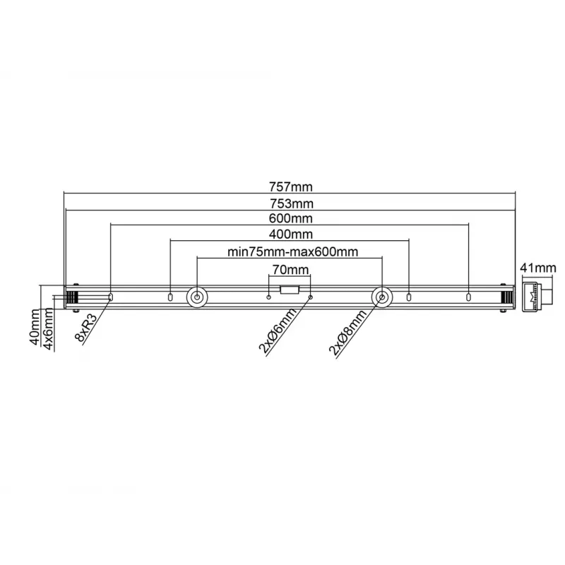 Multibrackets M Universal Wandhalterung Schwarz Medium