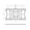 Multibrackets M VESA Super schlank Tilt & Turn HD, 52 kg, 101,6 cm (40 Zoll), 2,16 m (85 Zoll), 100 x 100 mm, 400 x 400 mm, 0 - 7°