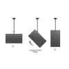 Multibrackets M Public Ceilingmount Medium Single 3000, 30 kg, 81,3 cm (32 Zoll), 139,7 cm (55 Zoll), 200 x 100 mm, 400 x 400 mm, 860 - 3130 mm