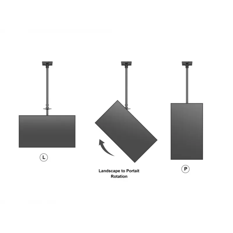 Multibrackets M Public Ceilingmount Medium Single 3000, 30 kg, 81,3 cm (32 Zoll), 139,7 cm (55 Zoll), 200 x 100 mm, 400 x 400 mm, 860 - 3130 mm