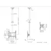 Multibrackets M Public Ceilingmount Medium Single 3000, 30 kg, 81,3 cm (32 Zoll), 139,7 cm (55 Zoll), 200 x 100 mm, 400 x 400 mm, 860 - 3130 mm