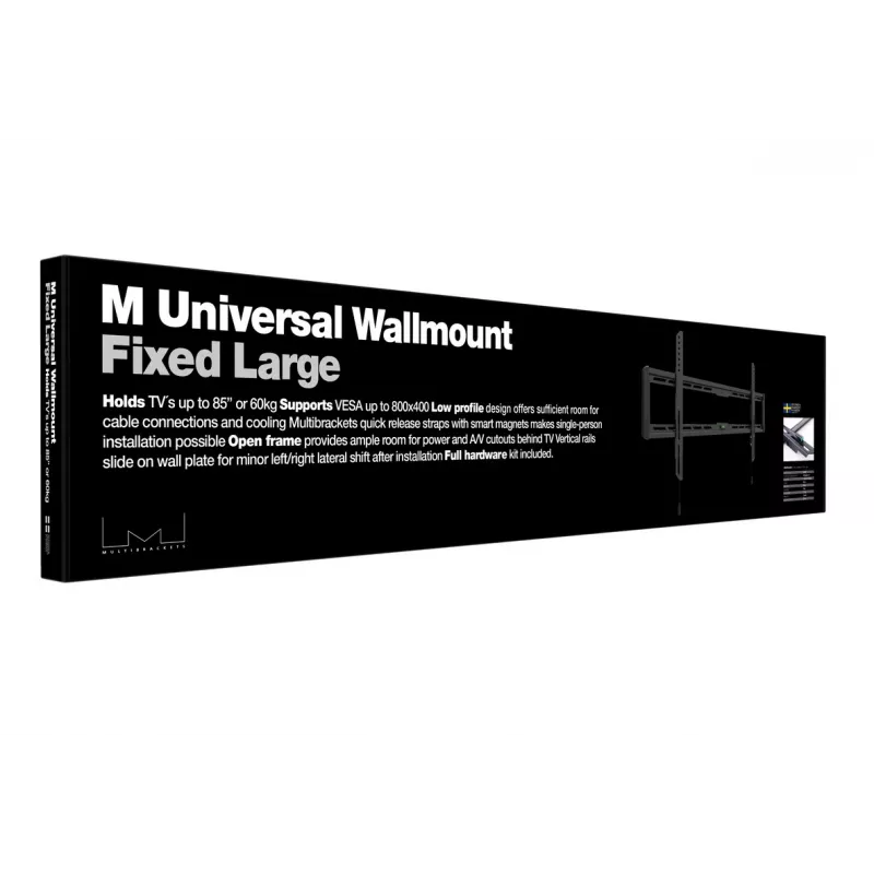 Multibrackets M Universal Wallmount Fixed Large Schwarz
