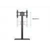 Displayständer Multibrackets M 180 Single Schwarz mit Bodenplatte