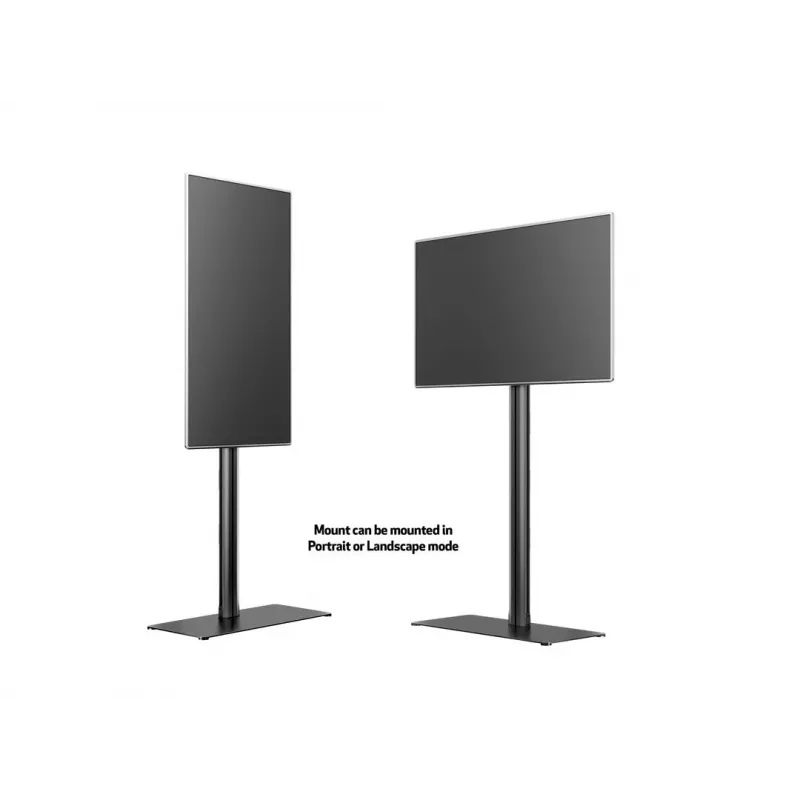Displayständer Multibrackets M 180 Single Schwarz mit Bodenplatte