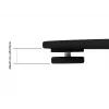 Displayständer Multibrackets M 180 Single Schwarz mit Bodenplatte