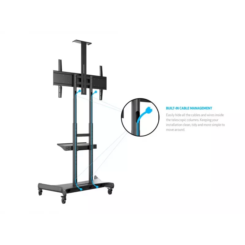 Multibrackets M Public Floorstand Basic 180 inkl. Regal & Kamera-Halterung