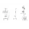 Multibrackets M Public Floorstand Basic 180 inkl. Regal & Kamera-Halterung