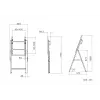 Multibrackets M Tilt and Roll Easel Schwarz Maximalgewicht 50 kg