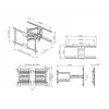 Mastmontagehalterung Multibrackets M Universal Flexarm Pro 60 kg Heavy Duty Schwarz