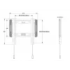 Multibrackets M Universal Wallmount Fixed Small Schwarz