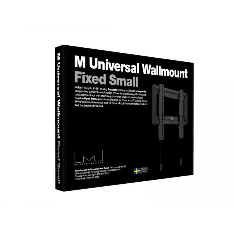 Multibrackets M Universal Wallmount Fixed Small Schwarz