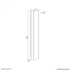 Kabelabdeckung Neomounts ADS06-123WH magnetisch weiß für Sitz-/Stehtischgestelle mehrere Kabel