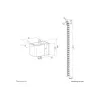 Kabelwirbel zum Anklemmen, Neomounts ADS06-131BL, universelles Kabelmanagement, schwarz