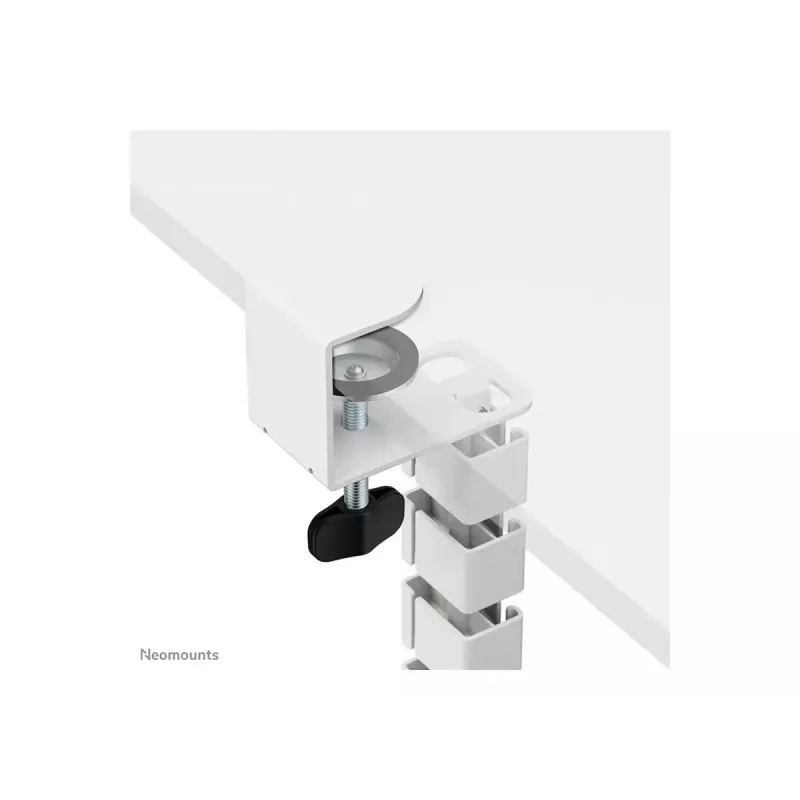 Kabelkanal mit Klemmbefestigung Neomounts ADS06-131WH, universeller weißer Kabel-Organizer