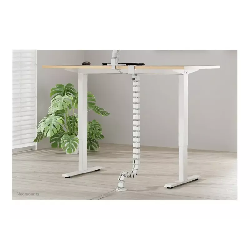 Kabelkanal mit Klemmbefestigung Neomounts ADS06-131WH, universeller weißer Kabel-Organizer