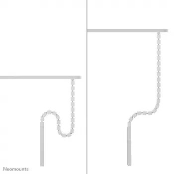 Kabelabdeckung Neomounts ADS06-133WH magnetisch weiß, geschraubt für Sitz-/Stehtischgestelle