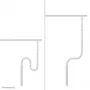 Kabelabdeckung Neomounts ADS06-133WH magnetisch weiß, geschraubt für Sitz-/Stehtischgestelle
