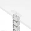 Kabelabdeckung Neomounts ADS06-133WH magnetisch weiß, geschraubt für Sitz-/Stehtischgestelle