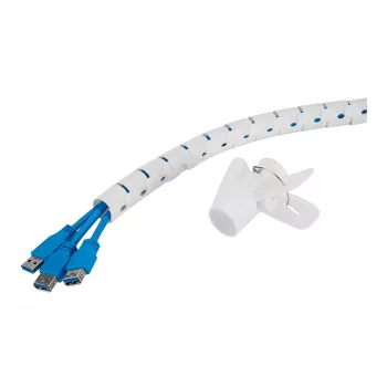 Kabelhülle/Kabelschlauch Neomounts ADS06-142WH Ø25 mm Weiß für Kabelmanagement