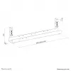 Kabelwanne Neomounts ADS07-120BL klemmbare universelle, 120 mm Breite, schwarz