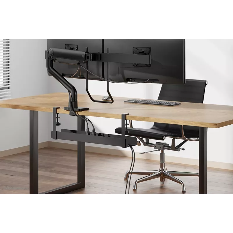 Kabelwanne Neomounts ADS07-121BL Klemmdesign universal schwarz