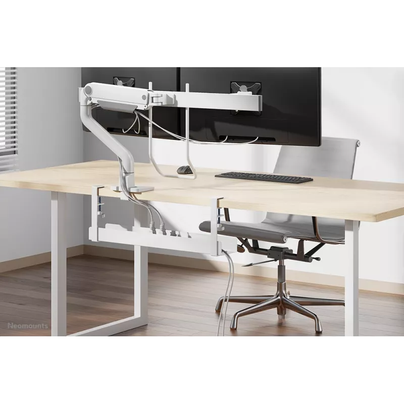 Kabelwanne Neomounts ADS07-121WH Klemm-Design, universelle Montage, weiß