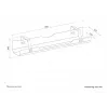 Neomounts ADS07-122WH Kabelwanne - schraubbefestigt - universal