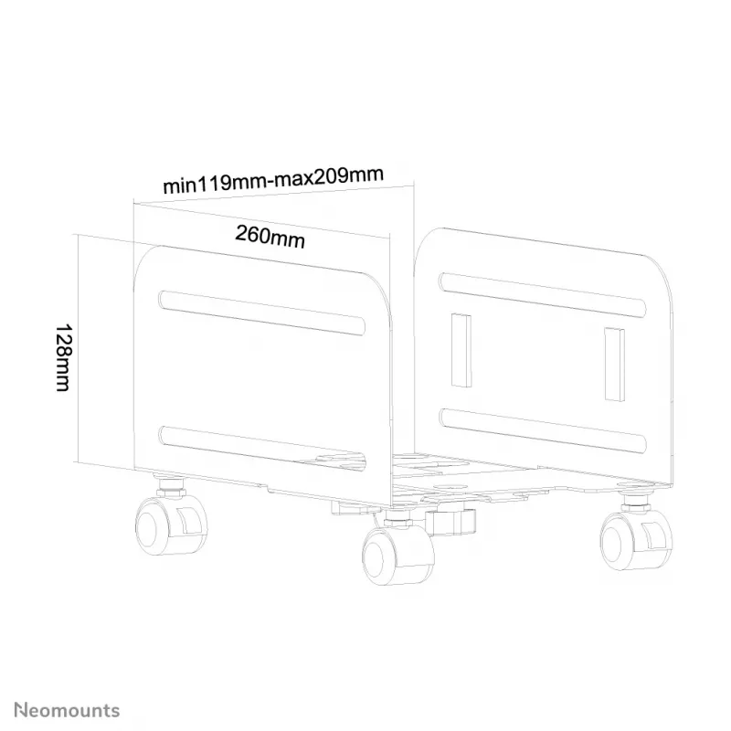 Neomounts CPU-M100Schwarz CPU-Halterung - max. 10 kg - universell