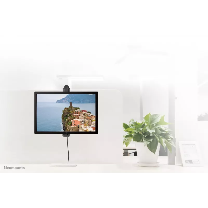 Neomounts FPMA-CH100Schwarz Monitorhalterung 10–30 Zoll – für Trennwände – drehbar