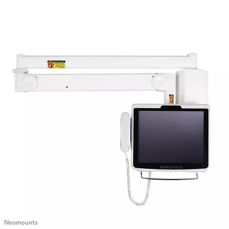 Neomounts FPMA-HAW100 Medizinischer Monitorarm Wandhalterung 10-24 Zoll - h 0-170 cm - Gasfeder
