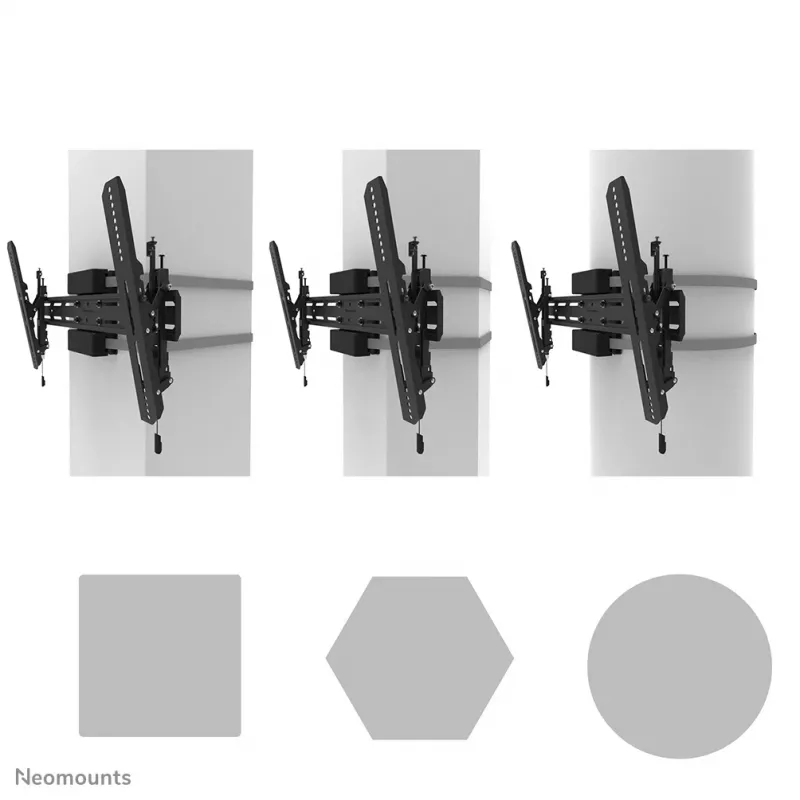 Neomounts WL35S-910BL16 TV-Säulenhalterung 40-75 Zoll – neigbar – abschließbar – Ø 25-100 cm