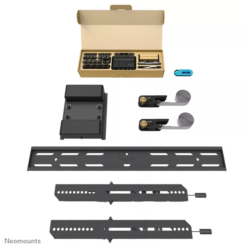 Neomounts WL35S-910BL16 TV-Säulenhalterung 40-75 Zoll – neigbar – abschließbar – Ø 25-100 cm