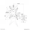 Neomounts WL70-550BL14 Monitor-/TV-Wandhalterung 40-55 Zoll - Gasdruckfeder - Vollbeweglich