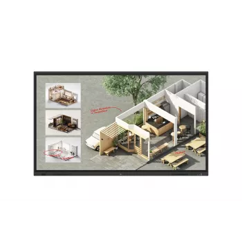 LG CreateBoard Standard interaktives Whiteboard 2,18 m (86 Zoll) 3840 x 2160 Pixel Touchscreen Schwarz